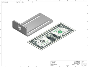 Automatic inline pressure overflow bottle filler machine, low viscosity, Part PU7000-01-036, by Acasi Machinery Inc.