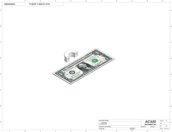 Automatic inline pressure overflow bottle filler machine, low viscosity, Part TI-NOF-1.000-01-019, by Acasi Machinery Inc.