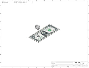 Automatic inline pressure overflow bottle filler machine, low viscosity, Part ZI-NOF-1.000-01-012E-01, by Acasi Machinery Inc.