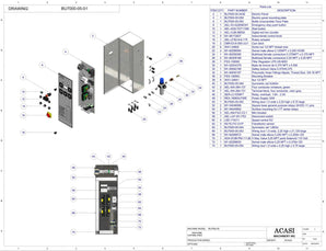 Automatic plastic and metal bottle unscrambler machine, model BU7000, Assy BU7000-05-01, by Acasi Machinery Inc.