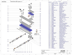 Automatic plastic and metal bottle unscrambler machine, model TruSort-SO, Assy 550-000-SO, by Acasi Machinery Inc.