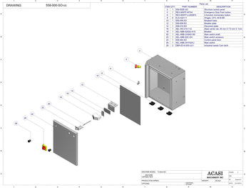 Automatic plastic and metal bottle unscrambler machine, model TruSort-SO, Assy 558-000-SO, by Acasi Machinery Inc.