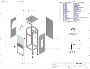 Automatic plastic and metal bottle unscrambler machine, model TruSort-SO, Assy 559-000-SO, by Acasi Machinery Inc.