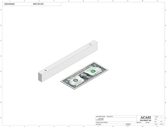 Automatic plastic and metal bottle unscrambler machine, model TruSort-SO, Part 200130-SO, by Acasi Machinery Inc.