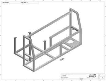 Automatic plastic and metal bottle unscrambler machine, model TruSort-SO, Part 559-190E-1, by Acasi Machinery Inc.