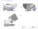 Automatic plastic and metal bottle unscrambler machine with 48 inches bowl, model - TruSort-48, 100 CF hopper dimensions, by Acasi Machinery Inc.