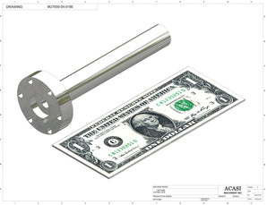 Automatic plastic and metal bottle unscrambler machine with 48 inches bowl, model BU7100, Assy BU7000-05-015E, by Acasi Machinery Inc.