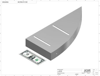 Automatic plastic and metal bottle unscrambler machine with 48 inches bowl, model BU7100, Assy BU7000-07-012E, by Acasi Machinery Inc.