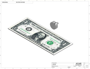 Automatic plastic and metal bottle unscrambler machine with 48 inches bowl, model BU7100, Assy BU7000-09-054E, by Acasi Machinery Inc.