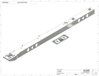 Automatic plastic and metal bottle unscrambler machine with 48 inches bowl, model BU7100, Assy BU7100-03-057E, by Acasi Machinery Inc.
