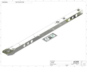 Automatic plastic and metal bottle unscrambler machine with 48 inches bowl, model BU7100, Assy BU7100-03-073E, by Acasi Machinery Inc.