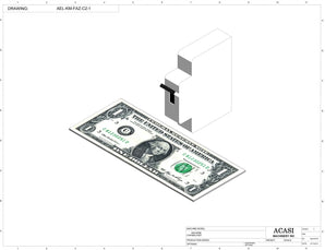 Automatic plastic and metal bottle unscrambler machine with 48 inches bowl, model BU7100, Component AEL-KM-FAZ-C2-1, by Acasi Machinery Inc.