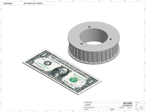 Automatic plastic and metal bottle unscrambler machine with 48 inches bowl, model BU7100, Component APL-MART32L100SDS, by Acasi Machinery Inc.
