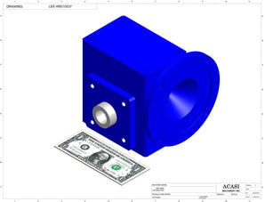 Automatic plastic and metal bottle unscrambler machine with 48 inches bowl, model BU7100, Component LEE-W8210537, by Acasi Machinery Inc.