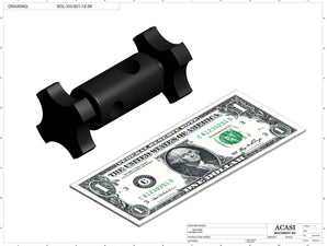 Automatic plastic and metal bottle unscrambler machine with 48 inches bowl, model BU7100, Component SOL-VG-621-12-58, by Acasi Machinery Inc.