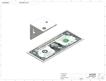 Automatic plastic and metal bottle unscrambler machine with 48 inches bowl, model BU7100, Part BU7000-01-012, by Acasi Machinery Inc.