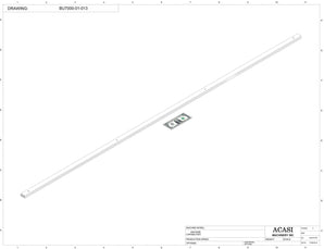 Automatic plastic and metal bottle unscrambler machine with 48 inches bowl, model BU7100, Part BU7000-01-013, by Acasi Machinery Inc.
