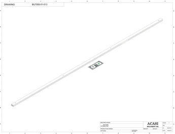 Automatic plastic and metal bottle unscrambler machine with 48 inches bowl, model BU7100, Part BU7000-01-013, by Acasi Machinery Inc.