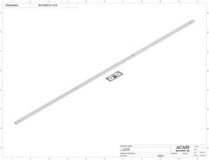 Automatic plastic and metal bottle unscrambler machine with 48 inches bowl, model BU7100, Part BU7000-01-014, by Acasi Machinery Inc.