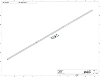 Automatic plastic and metal bottle unscrambler machine with 48 inches bowl, model BU7100, Part BU7000-01-014, by Acasi Machinery Inc.