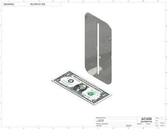Automatic plastic and metal bottle unscrambler machine with 48 inches bowl, model BU7100, Part BU7000-01-022, by Acasi Machinery Inc.