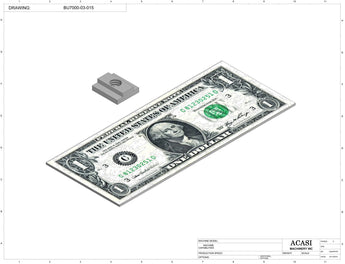 Automatic plastic and metal bottle unscrambler machine with 48 inches bowl, model BU7100, Part BU7000-03-015, by Acasi Machinery Inc.