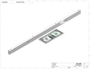 Automatic plastic and metal bottle unscrambler machine with 48 inches bowl, model BU7100, Part BU7000-03-023, by Acasi Machinery Inc.