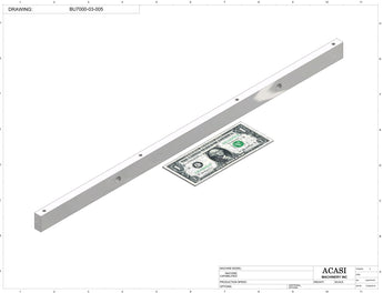 Automatic plastic and metal bottle unscrambler machine with 48 inches bowl, model BU7100, Part BU7000-03-023, by Acasi Machinery Inc.