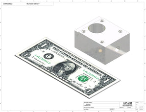 Automatic plastic and metal bottle unscrambler machine with 48 inches bowl, model BU7100, Part BU7000-03-027, by Acasi Machinery Inc.