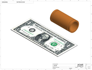 Automatic plastic and metal bottle unscrambler machine with 48 inches bowl, model BU7100, Part BU7000-03-034, by Acasi Machinery Inc.