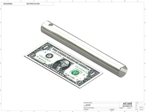 Automatic plastic and metal bottle unscrambler machine with 48 inches bowl, model BU7100, Part BU7000-03-038, by Acasi Machinery Inc.