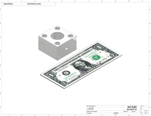 Automatic plastic and metal bottle unscrambler machine with 48 inches bowl, model BU7100, Part BU7000-03-045, by Acasi Machinery Inc.