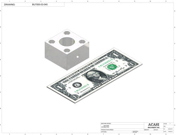 Automatic plastic and metal bottle unscrambler machine with 48 inches bowl, model BU7100, Part BU7000-03-045, by Acasi Machinery Inc.