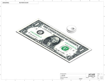 Automatic plastic and metal bottle unscrambler machine with 48 inches bowl, model BU7100, Part BU7000-03-061, by Acasi Machinery Inc.