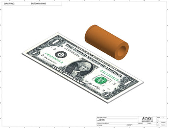 Automatic plastic and metal bottle unscrambler machine with 48 inches bowl, model BU7100, Part BU7000-03-066, by Acasi Machinery Inc.