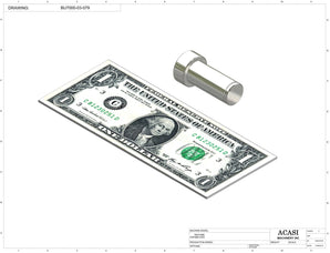 Automatic plastic and metal bottle unscrambler machine with 48 inches bowl, model BU7100, Part BU7000-03-079, by Acasi Machinery Inc.