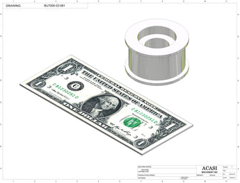 Automatic plastic and metal bottle unscrambler machine with 48 inches bowl, model BU7100, Part BU7000-03-081, by Acasi Machinery Inc.