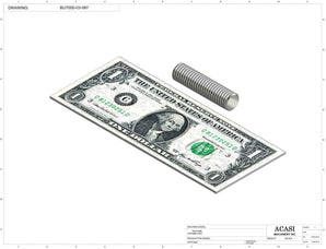 Automatic plastic and metal bottle unscrambler machine with 48 inches bowl, model BU7100, Part BU7000-03-087, by Acasi Machinery Inc.