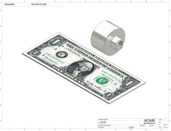 Automatic plastic and metal bottle unscrambler machine with 48 inches bowl, model BU7100, Part BU7000-03-089, by Acasi Machinery Inc.