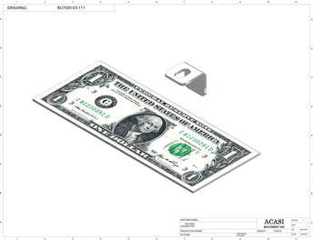 Automatic plastic and metal bottle unscrambler machine with 48 inches bowl, model BU7100, Part BU7000-03-111, by Acasi Machinery Inc.