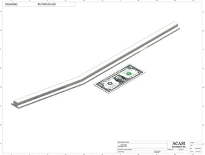 Automatic plastic and metal bottle unscrambler machine with 48 inches bowl, model BU7100, Part BU7000-05-020, by Acasi Machinery Inc.