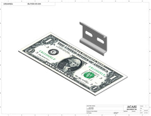 Automatic plastic and metal bottle unscrambler machine with 48 inches bowl, model BU7100, Part BU7000-05-044, by Acasi Machinery Inc.