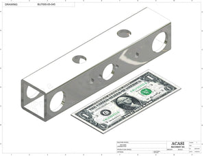 Automatic plastic and metal bottle unscrambler machine with 48 inches bowl, model BU7100, Part BU7000-05-045, by Acasi Machinery Inc.