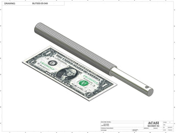 Automatic plastic and metal bottle unscrambler machine with 48 inches bowl, model BU7100, Part BU7000-05-049, by Acasi Machinery Inc.