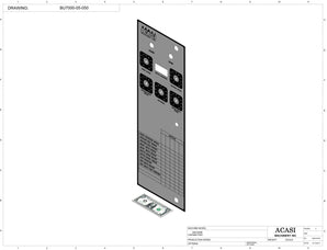 Automatic plastic and metal bottle unscrambler machine with 48 inches bowl, model BU7100, Part BU7000-05-050, by Acasi Machinery Inc.