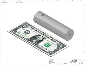 Automatic plastic and metal bottle unscrambler machine with 48 inches bowl, model BU7100, Part BU7000-07-016, by Acasi Machinery Inc.