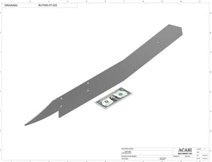 Automatic plastic and metal bottle unscrambler machine with 48 inches bowl, model BU7100, Part BU7000-07-022, by Acasi Machinery Inc.