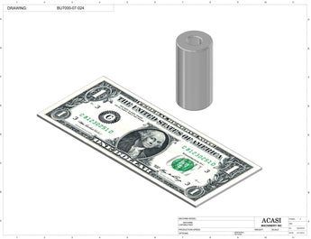 Automatic plastic and metal bottle unscrambler machine with 48 inches bowl, model BU7100, Part BU7000-07-024, by Acasi Machinery Inc.