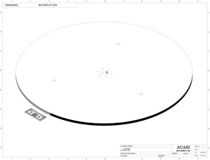 Automatic plastic and metal bottle unscrambler machine with 48 inches bowl, model BU7100, Part BU7000-07-034, by Acasi Machinery Inc.