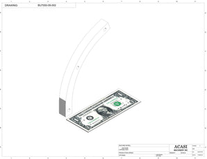 Automatic plastic and metal bottle unscrambler machine with 48 inches bowl, model BU7100, Part BU7000-09-002, by Acasi Machinery Inc.